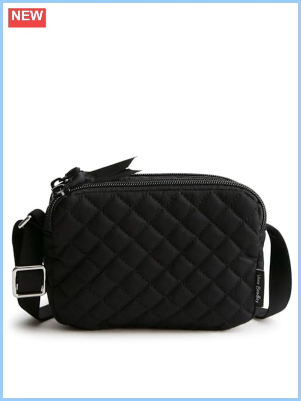 Quilted Cotton Small Stadium Crossbody Bag with RFID Protection